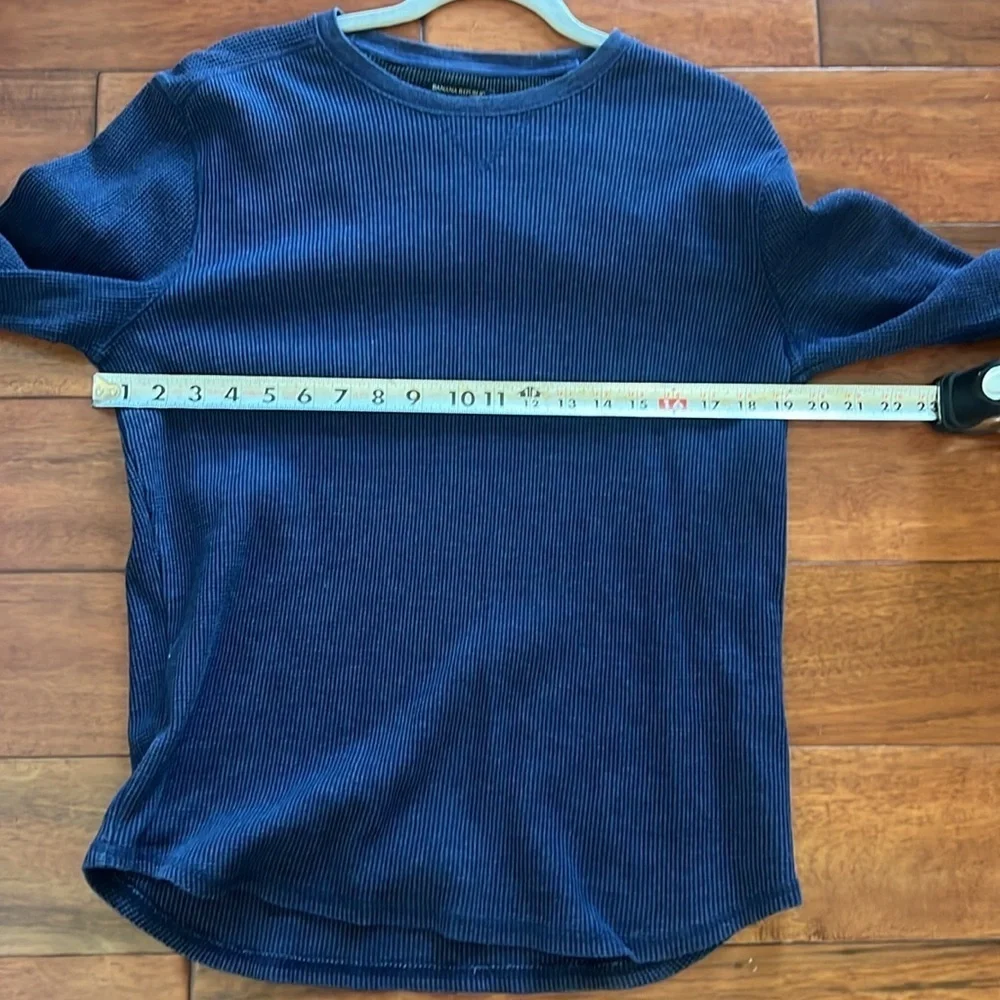 Men's Banana Republic Heather Blue Crewneck Size Medium